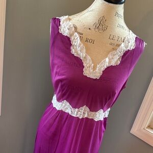 Emilio Pucci Purple Chemise with White Lace